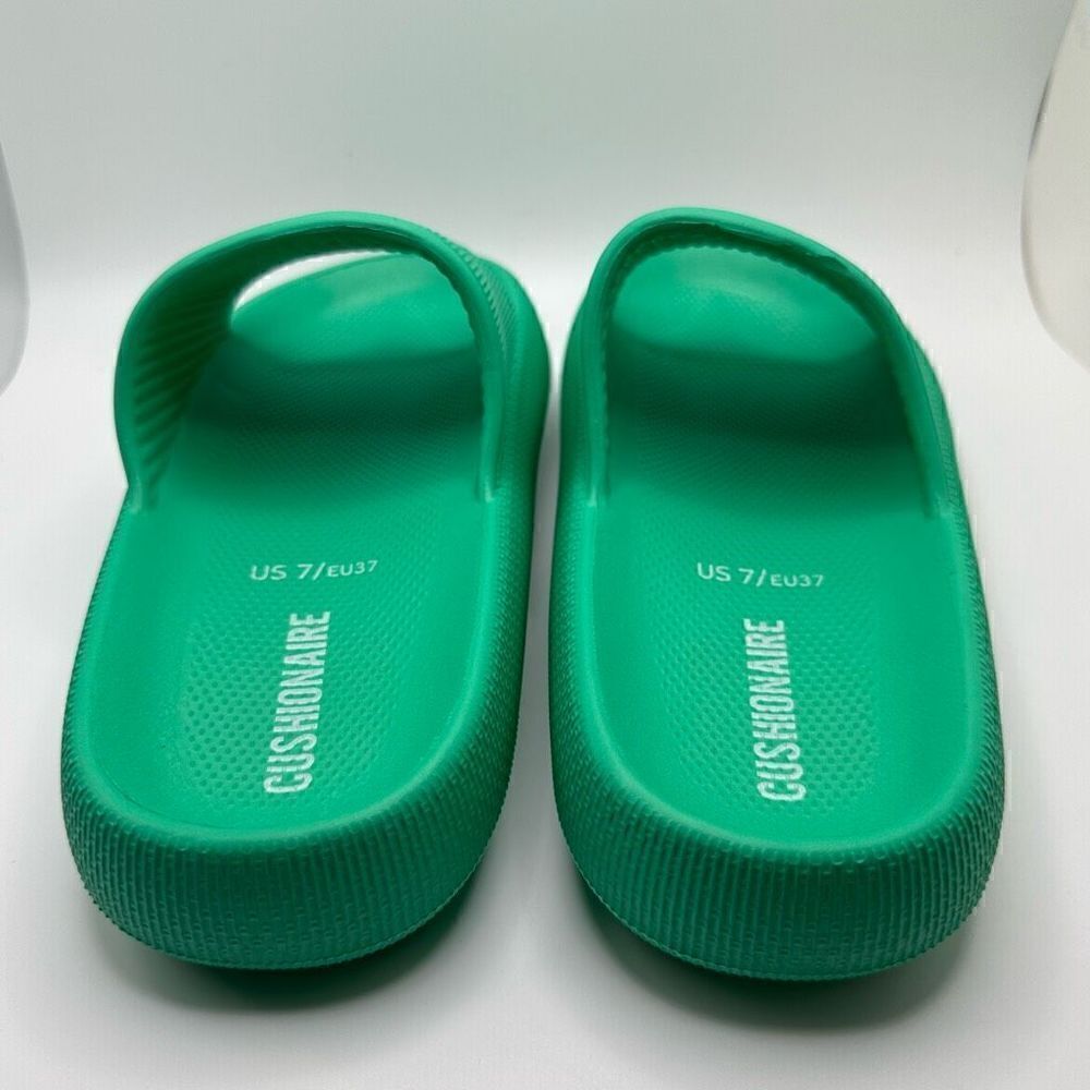 CUSHIONAIRE Women's Cloud Recovery Slide Sandals with +Comfort 7 MINT - Picture 4 of 7